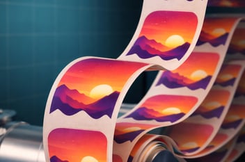 Image of a stack of labels