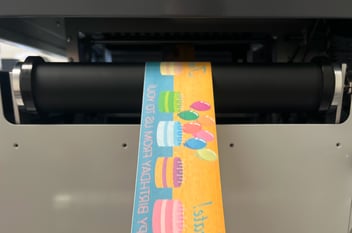 Branded tape made on the SnapPress LP-1