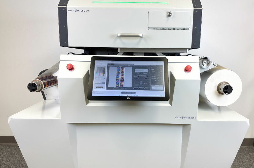 Image of the SnapPress LP-1 short-run digital label printer
