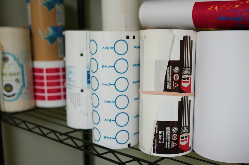 Image of custom roll labels