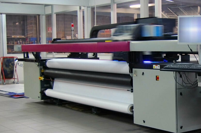 Image of a wide format printing services